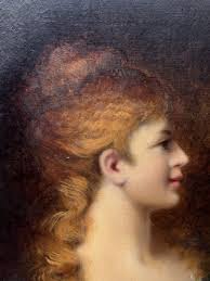 Proantic: Charles Royer & Young Woman In Profile