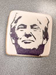 🤩🤩🤩 My morning was pretty SWEET! 🤩🤩🤩 I received a batch of the Trump  inspired cookies from WhatchamaCAKES in Kendallville! PLUS I got an update 