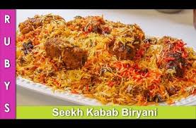 Seekh Kabab Biryani 3 Raita Wali Recipe In Urdu Hindi Rkk