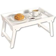 The bottom shelf of a coffee table can be simpler than the display on the top of the table. Kesper Serving Tray Table White Tray Alzashop Com