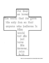 John 3:16 coloring pages are a fun way for kids of all ages to develop creativity, focus, motor skills and color recognition. John 3 16 Cross Easter Coloring Page By Teaching Diligently Tpt