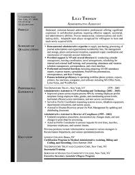 Secretary Resume Example Sample