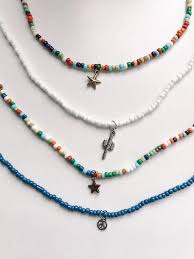 Beaded Choker With Charm Image 5 Beaded Necklace Diy Beaded Jewelry Beaded Bracelets Diy