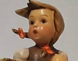 Vintage Original 1950 M.J. Hummel Full Bee TMK2 #96 Little Shopper Goebel  Hummel Figurine
