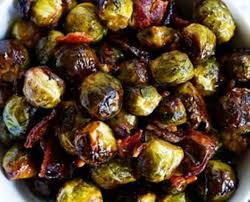 Recette Choux De Bruxelles Rotis Au Bacon Et Sirop D Erable Vegetable Recipes Vegetables Sprouts