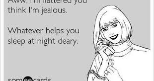 Quotes About Jealousy Whatever Helps You Sleep At Night Jealousy Quotes Im Jealous Ecards Funny