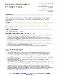 Automotive Service Advisor Resume Samples Qwikresume