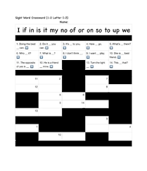 Thewoodenwagon.com not since etch a sketch has writing been so muc. Sight Word Crossword Puzzle 2 Letter I Z By Jon Coley Tpt