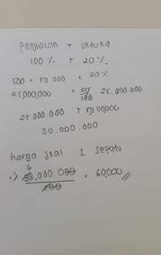 Check spelling or type a new query. Seorang Pedagang Sepatu Membeli 500 Pasang Sepatu Dari Grosir Dengan Harga Rp50 000 Per Pasang Jika Brainly Co Id