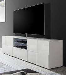 Simplicité et design pour ce joli meuble de télévision avec 2 portes et 1 niche ouverte. Meuble Tv Dama Damier Blanc Brillant