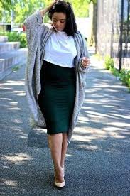 11 Amazing Fashion Tips For Plus Size Women Creative Fashion Pencil Skirt Outfits Casual Plus Size Pencil Skirt Curvy Girl Outfits