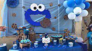 Cookie Monster Theme Candy Table Cookie Monster Party Decorations Monster Party Decorations Cookie Monster Party