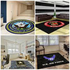 Military Group And Armed Forced Logo Rug Rugs Custom Carpet Military Logo