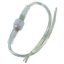 Transparent Led Light Strips Male Female Plug Led 3 X 22 Awg 3 Pin Connector Waterproof Signal Connector Cable Dc Accessorie 016