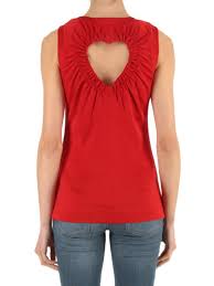 Tops Tank Tops Love Moschino Heart Shaped Cut Out Tank Top W4f9100e1746p00