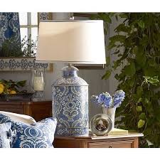 Nantes Tole Table Lamp Blue French Country Pierre Deux Polyvored Blue French Country French Style Decor Country Lamps
