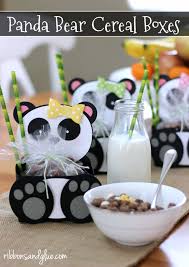 Panda Bear Cereal Boxes Crafts Panda Craft Panda Bear