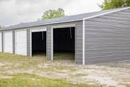 Vertical roof metal garages delivered and installed in OH, PA, MD & IN