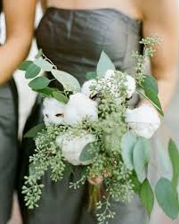 In Good Taste Seeded Eucalyptus Wedding Bouquets Bridesmaid Bouquet Magnolia Bouquet