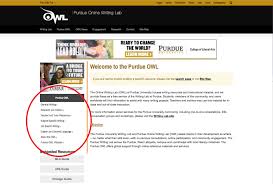 The purdue owl has provided free writing resources to students across the globe for over 25 years welcome to the purdue owl. Navigating The New Owl Site Purdue Writing Lab