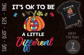 Download Halloween Autism Pumpkin Different Graphic By Zemira Creative Fabrica PSD Mockup Templates