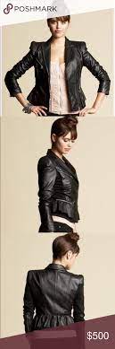 Bebe Peplum Leather Jacket Bebe Peplum Leather Jacket In Excellent Like New Condition Very Soft Leath Peplum Leather Jacket Leather Jacket Leather Moto Jacket