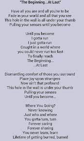 At the beginning with you. The Beginning Lyrics Senses At Last