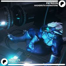 Nighdruth: Doing science all while looking badass af~ Its only natural to  wear near nothing, growth can be expensive on clothing~ Just posted 134  images on Patreon of an upcoming project (that