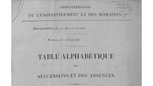 La mayenne est un département situé en france métropolitaine. Mise En Ligne Des Tables Alphabetiques Des Successions Et Des Absences Par Les Archives De La Haute Marne Francearchives