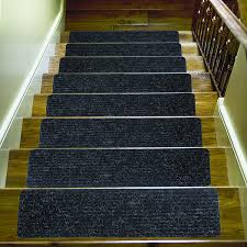 You can carpet this type of stairs depending on the width. 14 Pack 8 X 30 Non Slip Stair Treads Carpet Indoor Anti Slip Stair Mats Skid Resistant Rubber Backing For Child Proofing Pet Safety Elderly Safety Black Amazon Com