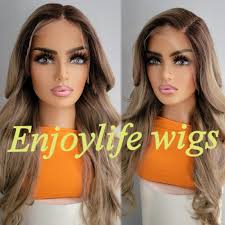 Human hair HD lace front wig Ashblonde