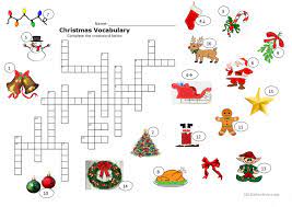 Esl christmas crossword puzzle printable. Christmas Crossword English Esl Worksheets For Distance Learning And Physical Classrooms