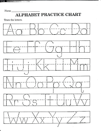 Free Printable Alphabet Letters Trace Tracing Sheets Letter