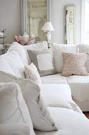Make the most out of your small family room with a futon that converts to a comfy bed for overnight. Comfy White Couch Comfy White Couch Comfy White Couch Shabby Chic Homes Home White Couches
