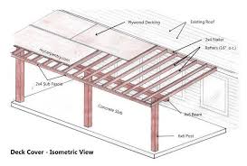 How To Attach A Patio Roof To An Existing House Covered Patio Plans Diy Patio Cover Patio Plans