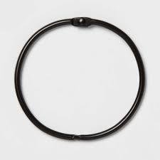 The shower curtain rod easily screws into place using twisttight technology, meaning you don't need tools. Shower Curtain Rings Matte Black Made By Design Target