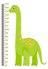 Vector Illustration Of Kids Height Chart With Cartoon