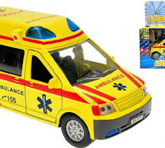 Playmobil 6685 sanitka s majákem a sirénou zcela nová sanitka se zapnutými sirénami a blikajícími světly jede na místo nehody! Kids Globe Ambulance Auto Kovove 14 Cm Pb Sanitka Se Zvukem A Svetlem Detska Hracka Hracky Nuff Cz