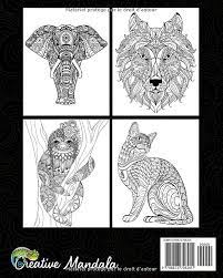 100 Mandalas Animaux - Livre de coloriage: Soulager les dessins d'animaux.  Livre de coloriage pour adulte avec animaux Mandala (Lions, éléphants,  hiboux, chevaux, chiens, chats...) : Mandala, Creative: Amazon.ca: Livres