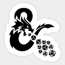 Dungeons And Dragons Ampersand Dice Dnd Funny Cool Rpg D20 D D Sticker Dungeons And Dragons Dnd Funny D D Dungeons And Dragons