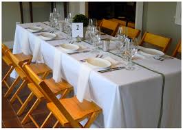This Set Up Includes Our 8 Ft Banquet Table Set For 8 Guests White Table Cloth White Hemstitch Napkin Ap Banquet Tables White Cloth Napkin White Table Cloth