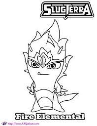 Fire Elemental Slug Coloring Page From Slugterra Coloring Books Printable Coloring Book Coloring Pages