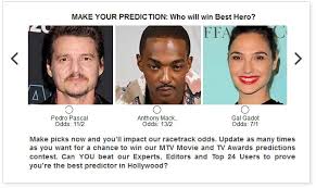 Anthony mackie and elizabeth olsen brought their superhero talents to the mtv movie and tv awards. Anthony Mackie As Captain America Mtv Movie And Tv Awards Best Hero Goldderby