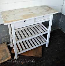 This kitchen was transformed in just three months & on a budget! Ikea Hack Kitchen Cart Edition With Chalk Paint And Wax