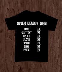 Check out our the seven deadly sins shirt selection for the very best in unique or custom, handmade pieces from our clothing shops. Seven Deadly Sins T Shirt Prevail