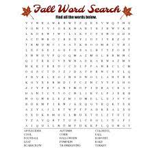 Underlined the first letter of each word for you). Fall Word Search Free Printable Worksheet