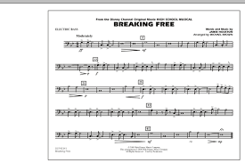 I love bass, music and teaching it. Michael Brown Breaking Free From High School Musical Electric Bass Sheet Music Pdf Notes Chords Disney Score Marching Band Download Printable Sku 293992