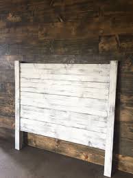 Shiplap Headboard Distressed White By Jnmrusticdesigns On Etsy Shiplap Headboard Farmhouse Headboard Wood Headboard