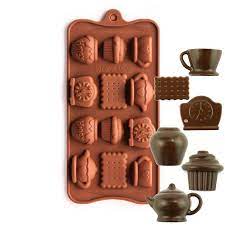 In this video i'm using silicone molds for chocolate. Tea Time Silicone Chocolate Mold Bake Supply Plus