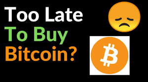 Long story short, it is not too late to buy bitcoin, and it will probably not be for many more years to come. Too Late To Buy Bitcoin Youtube